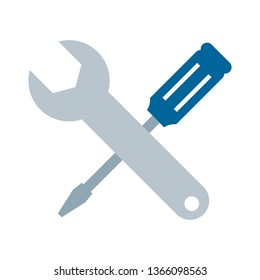 vector repair tool symbol - carpentry work equipment - industrial tool