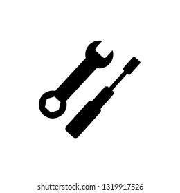 vector repair tool symbol, tool vector icon