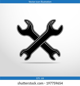 Vector repair web flat icon