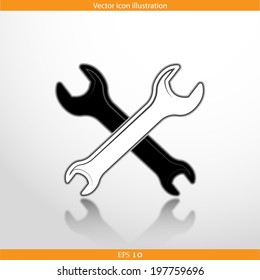 Vector repair web flat icon