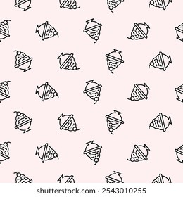 vector repeated ice cream pattern design, seamless pattern background