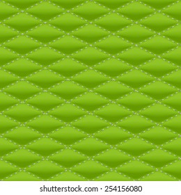 vector repeated leather pattern with many green diamonds