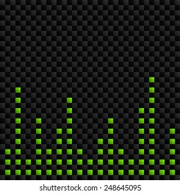 vector repeated modern pattern with many green and gray squares