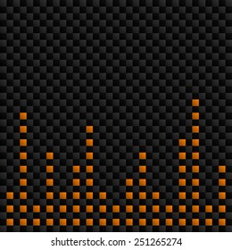 vector repeated modern pattern with many orange and gray squares