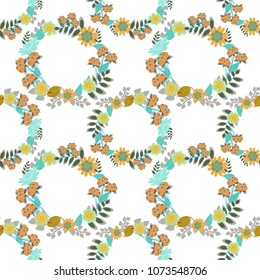 Vector repeated oriental motif for fabric or paper design. Seamless ethnic patterns for border in blue, gray and black colors.