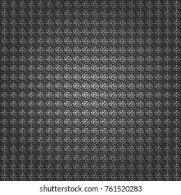 Vector repeated shapes and lines seamless background. Geometric seamless surface pattern design with retro white, gray and black colors rhombuses ornament. Grid digital paper, textile print, design.