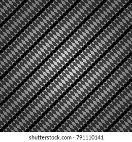 Vector repeated shapes and lines seamless background. Geometric seamless surface pattern design with retro gray, black and white colors rhombuses ornament. Grid digital paper, textile print, design.
