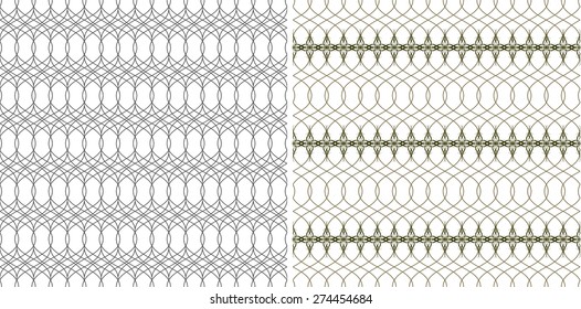Vector repeating openwork pattern on a transparent background.