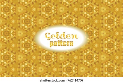 Vector repeating pattern in gold colors. geometric elegant pattern for luxiury background designs, fabric, textile, gifts and festive packaging 