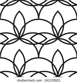 Vector repeating texture. Geometric ornament. Seamless pattern.