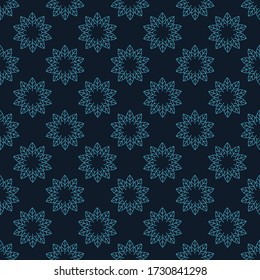 Vector repeating texture with stylized leaves Seamless pattern. Graphic ornament. Floral stylish background.