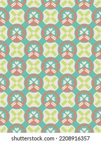 Vector repetitive pattern, ornamental rapport, can be use as print, fabric design, textile, packaging, wrapping paper design, element design, and so on.