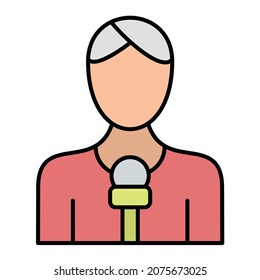Diseño de iconos de esquema rellenados por Vector Reporter
