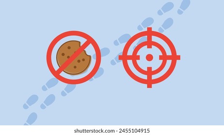 A vector representation of advertising without access to third-party cookies or tracking online activities of users due to data privacy laws.