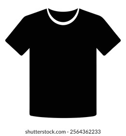 A vector representation of a basic crew neck silhouette displayed against a white background