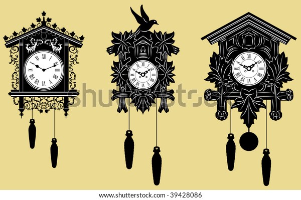 Vector representation\
of Cuckoo Clocks set