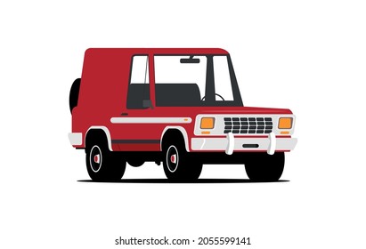 Vector representing pickup isolated on color background