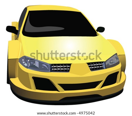 A vector representing a Race Car
