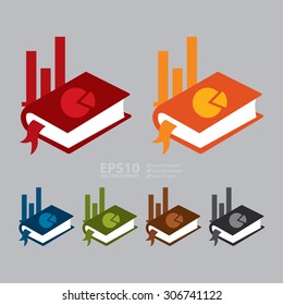 Vector : Research, Report, Annual Report Infographics Flat Icon, Sign