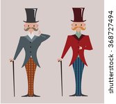 Vector Respectable Gallant Dandy English Gentlemen