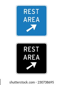 Vector Rest Area Sign