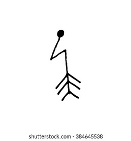 Vector restart or reboot with ink Feather and arrow icon.