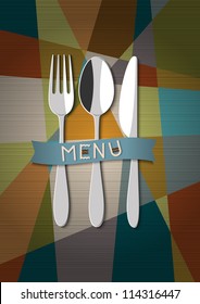 Vector restaurant card menu design