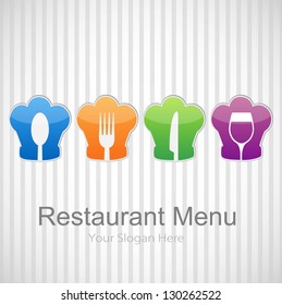 Vector restaurant menu background