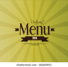 Vector. Restaurant menu design