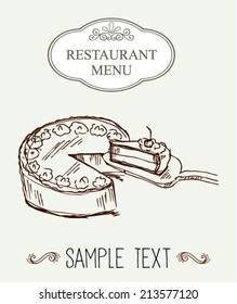 Vector. Restaurant menu design 