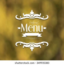 Vector. Restaurant menu design