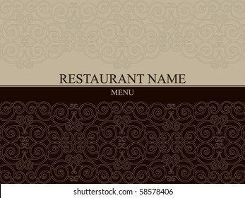 Vector. Restaurant menu design