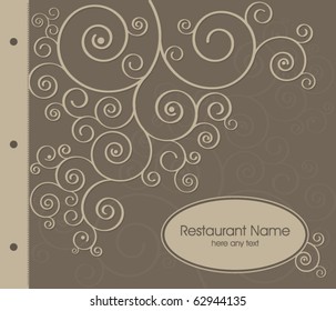 Vector. Diseño de menús del restaurante