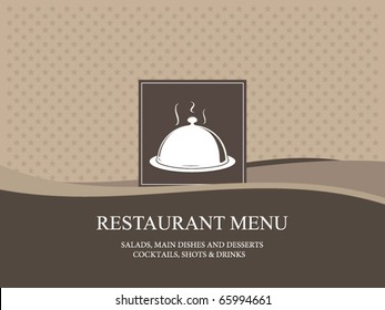 Vector. Diseño de menús del restaurante