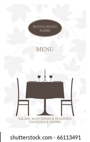 Vector. Restaurant menu design.