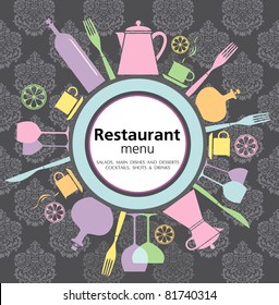 Vector. Restaurant menu design