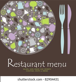 Vector. Restaurant menu design