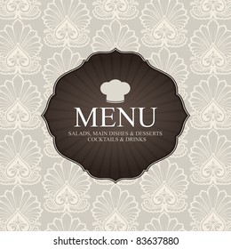 Vector. Restaurant menu design