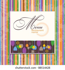 Vector. Restaurant menu design