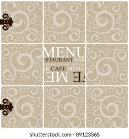 Vector. Restaurant menu design