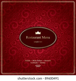 Vector. Restaurant menu design