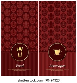 Vector. Restaurant menu design