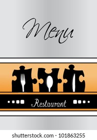 Vector restaurant menu design - template brochure