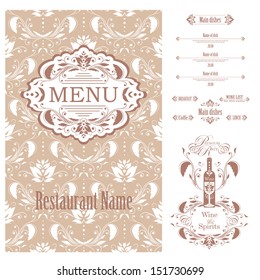 Vector Restaurant menu design template
