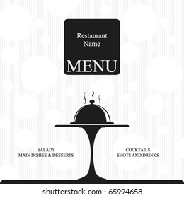 Vector. Restaurant menu design. Two colors