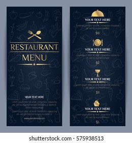 Vector restaurant menu template design