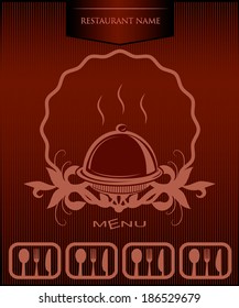 Vector restaurant vintage card menu design