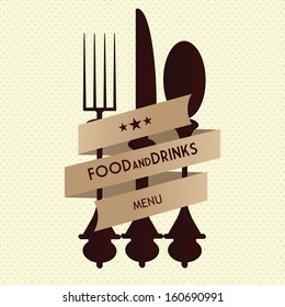 Vector Restaurant Vintage Menu Card Design Template