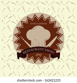 Vector Restaurant Vintage Menu Card Design Template
