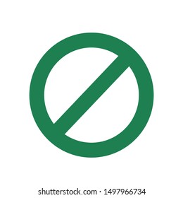  Vector restriction sign forbiding any thing